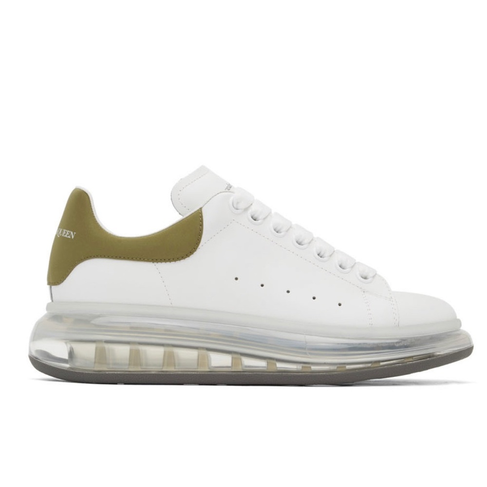 Alexander McQueen White & Gold oversized sneakers
